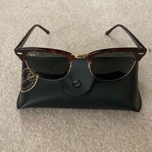 Ray Ban polarized club master sun glasses